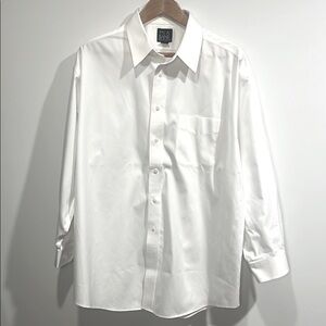 Men's Jos A Banks Travelers White Dress Shirt size 17-33 cotton